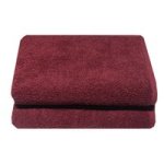 Recycled Yarn Salon Towels 380GSM 50X090CMS Maroon 2 Pack