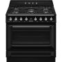 Smeg 90CM Victoria Glossy Black Gas/electric Cooker – TR90GMBL