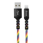 Snug USB To Mfi Lightning 1.2 Metre Rainbow Cable