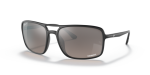 - RB4375 - Black/polarized Grey Mirror Grey Gradient - 60