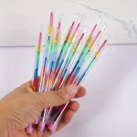 12PCS Block Crayon Colorful Painting Pen Painting Pen Birthday Party Favors Kindergarten Rewards Goodie Bag Pinata Fillers Party