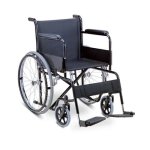 Wheelchair - Steel nylon With Fixed Arm foot Rests