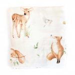 Muslin Swaddle Blanket Forest Friends