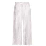 Striped Linen Pant - White L xl