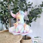 Shaped Pillow Girl Pink Dragon