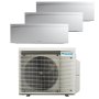 Daikin Multi-split 3 Rooms 9000 + 9000 + 12000 Btu Emura White