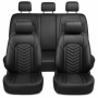 5-PIECE Pu Leather Seat Covers - Full Set