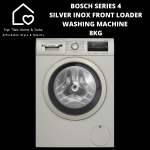 Bosch Series 4 - Silver Inox Front Loader Washing Machine - 8KG
