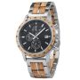 Whiskey Barrel Handmade American Oak Wooden Chronograph Watch For Man