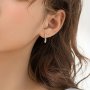 Sterling Silver Teardrop Hook Earrings - Sleek Design High-polish Finish - Ideal Gift For Stylish Women