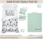 Kids-duvet-set Arrow Pattern Triangle Print Boy