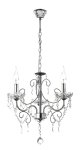 Polished Chrome Chandelier With Crystals -3 X60W Ses Width 430MM Height 500MM Chain 1000MM