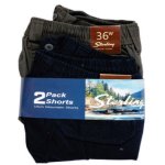 14CM 39 95 Twin Pack Mountain Blue charcoal Shorts - 44