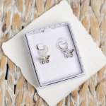 Pua Shell Butterfly Huggie Earrings