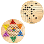 2 Pieces Of Chinese Checkers & Gobang Board Games