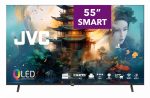 JVC 4K Ultra HD Qled Metal Frame Edgeless 55-INCH Android Television Black
