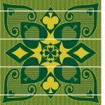 Khotso - Cards Bottle gold natural - 155 X 165 Cm