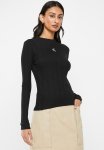 Calvin Klein Badge Rib Long Sleeve - Ck Black