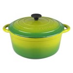 Gourmand SR169GR 6.5L Green Round Cast Iron Casserole