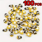 100PCS Wooden Bee Design Decoration Creative Animal Design Decoration Eid Al-adha Mubarak