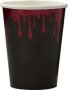 Blood Drip Paper Halloween Cups Pack Of 8