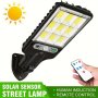 1PC Solar Motion Sensor Light With Remote Controller Solar Panel Powered Security Light Pathway Light For Garden Garage Yard Backyard Patio