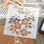 1PC Natural Plants And Flowers Stencils For Card Making Diy Plastic Scrapbooking Photo Album Card Paper Diy Craft Decoration Tem