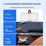 Portable Car Windshield Sunshade - Thermal Front Window Shade For Interior Accessories
