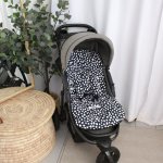 Pram Insert Black And White Dot
