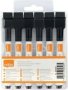 Nobo MINI Whiteboard Pens With Magnetic Eraser Cap - Black 6 Pack
