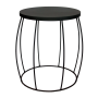 Eclipse Side Table - Sandpaper Black