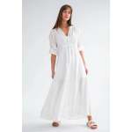 Aniston Dress White Palm - L xl