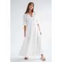 Aniston Dress White Palm - L/xl