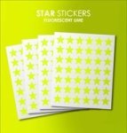 Star Stickers Fluorescent Lime 168 Stickers