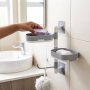 Wall Mounted Rotatable Draining Multi Layer Soap Rack