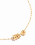 Goldair Gold Plated Cubic Zirconia Rondell Pendant Necklace