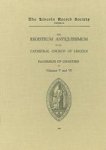 Registrum Antiquissimum Of The Cathedral Church Of Lincoln Facs 5-6 Hardcover