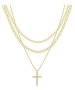 Cross Pendant Stackable Layered Necklaces For Women