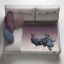 Mates For Life On Purple Gradient Light Weight Fleece Blanket By Fifo