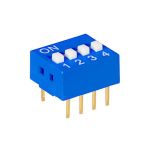 Dip Switch Spst 4 Positions Size: 11.2X 9.9X 10.7