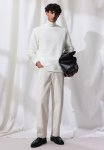 Regular Fit Ribbed Sweatshirt - White