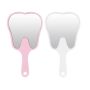 2 Piece Portable Handheld Single Sided Makeup Mirrors Tooth Shaped Mirror