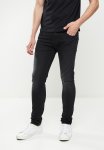 Skinny Denim Jeans - Dark Black