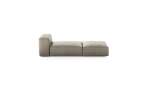 Lounger - Leather - Beige - 220CM X 84CM
