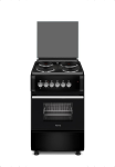 Ferre 550×60 4 Plate Freestanding Electric Cooker Black F5S04E3.T.B