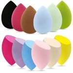12 Pieces Professional Makeup Sponge Set Latex Free Flawless Soft Setting Face Puffs Multicolor Beauty Sponge Blender Cosmetic A