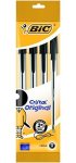 Bic Cristal Ballpoint Pen - Black - Pack Of 4 Comfortable And Super-durable Ballpoint Pens Medium Point 1.0 Mm