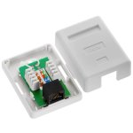 Acconet. CAT5 Wall Box - Single RJ45