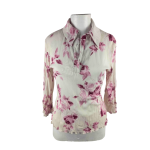 Floral Three-quarter Shirt - M l