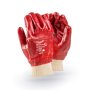 Dromex Red Pvc Knit Wrist Gloves -medium Duty Gpvc/kw